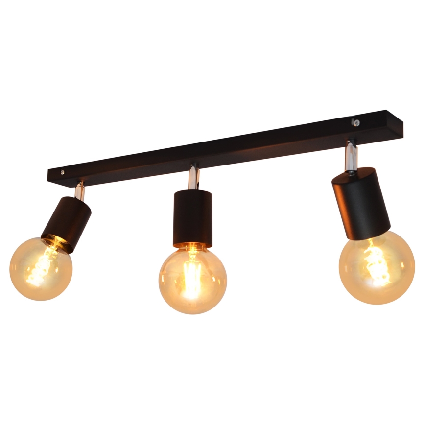 Kohdevalo TUNE 3xE27/20W/230V musta