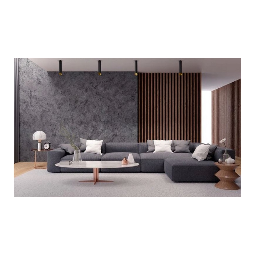 Kohdevalo VALDA 1xGU10/60W/230V musta