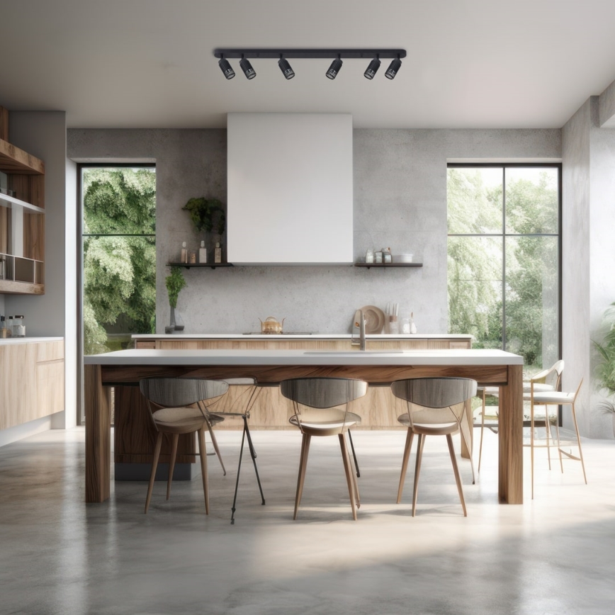 Kohdevalo VERTICAL 6xGU10/8W/230V musta