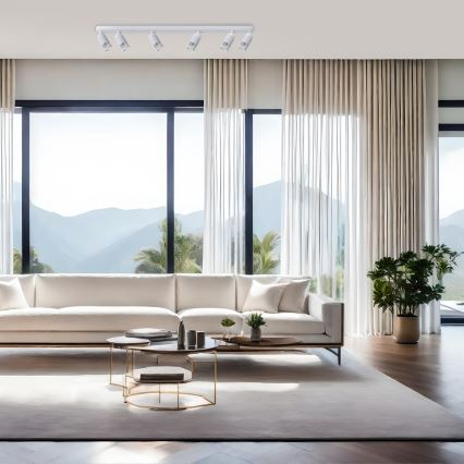 Kohdevalo VERTICAL 6xGU10/8W/230V valkoinen