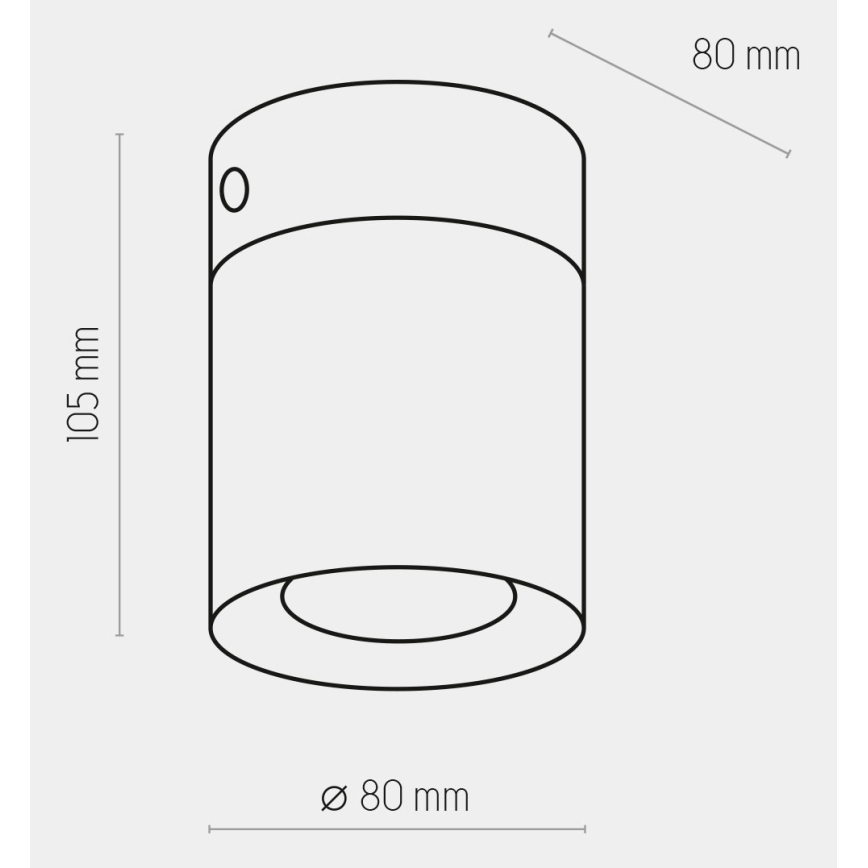Kohdevalo VICO MUSTA 1xGU10/10W/230V