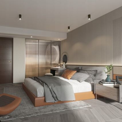 Kohdevalo VIVO 1xGX53/10W/230V 10 cm musta