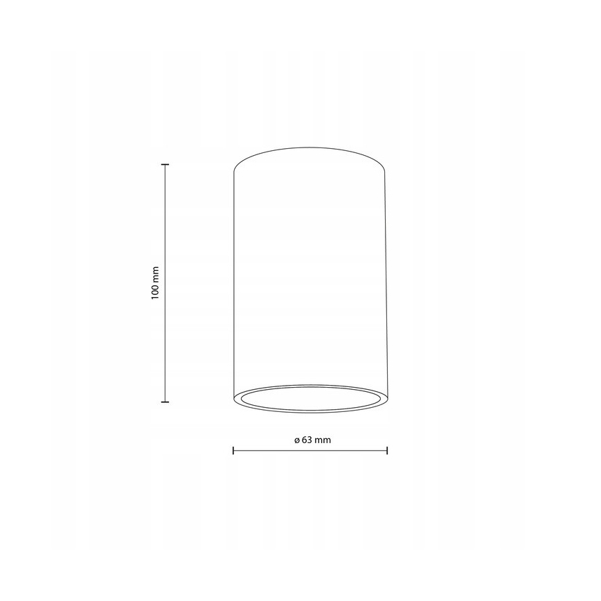 Kohdevalo VIVO 1xGX53/10W/230V 10 cm musta