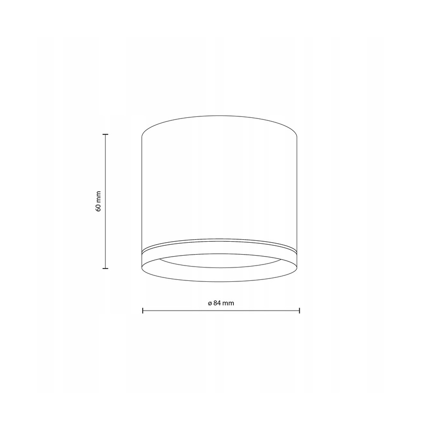 Kohdevalo VIVO 1xGX53/10W/230V 6 cm musta