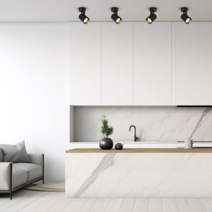 Kohdevalo VOLF 1xGU10/10W/230V musta