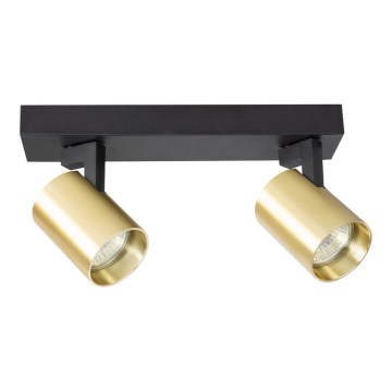 Kohdevalo VOLF 2xGU10/10W/230V kulta/musta