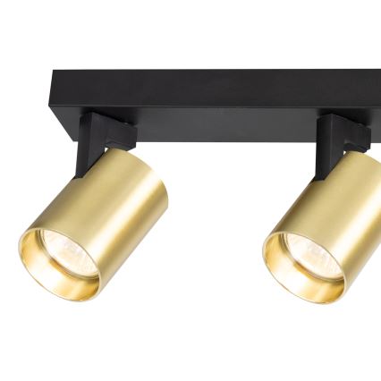 Kohdevalo VOLF 3xGU10/10W/230V kulta/musta