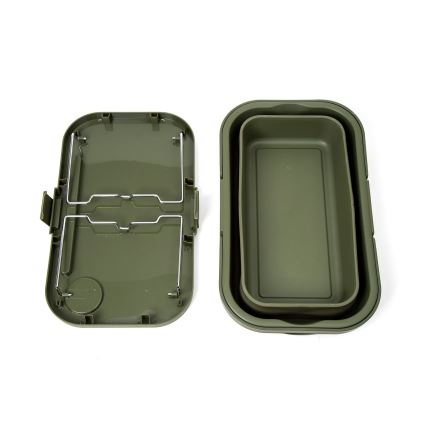 Kokoontaittuva retkeilypiknikkori kannella 2in1 vihreä