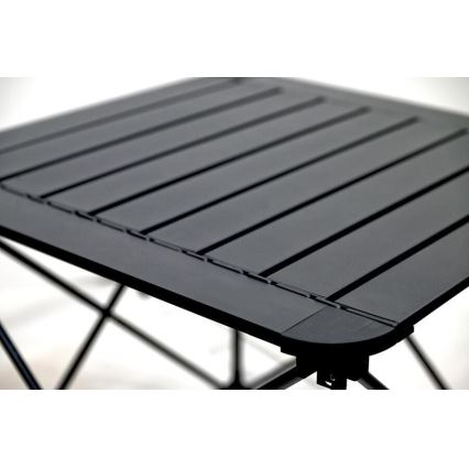 Kokoontaittuva retkeilypöytä 52x52cm antrasiitti