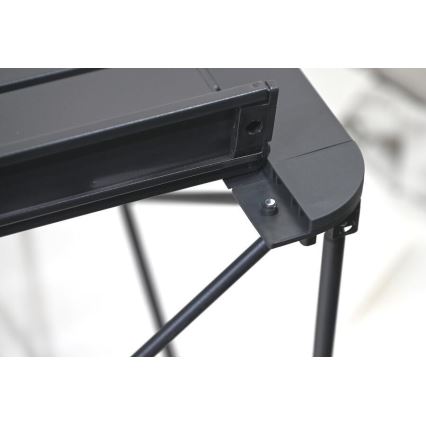 Kokoontaittuva retkeilypöytä 70x70cm antrasiitti