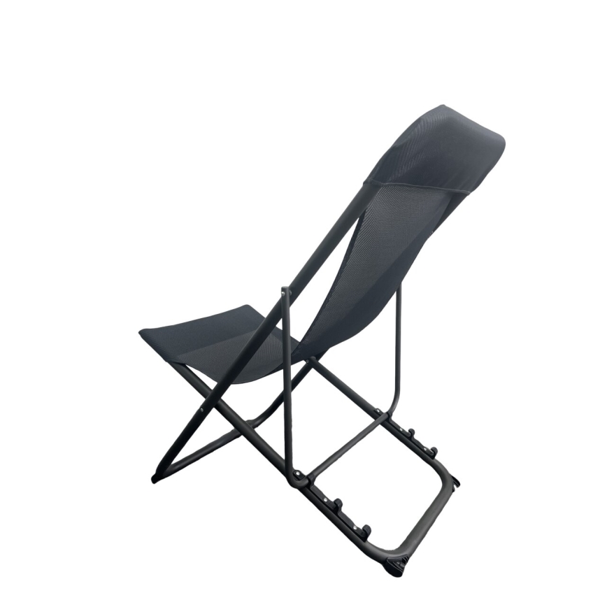 Kokoontaittuva retkeilytuoli musta