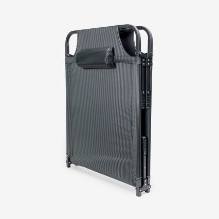 Kokoontaittuva retkeilytuoli patjalla harmaa