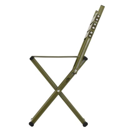 Kokoontaittuva retkeilytuoli selkänojalla vihreä