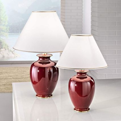 Kolarz 0014.73.7 - Pöytälamppu BORDEAUX 1xE27/100W/230V