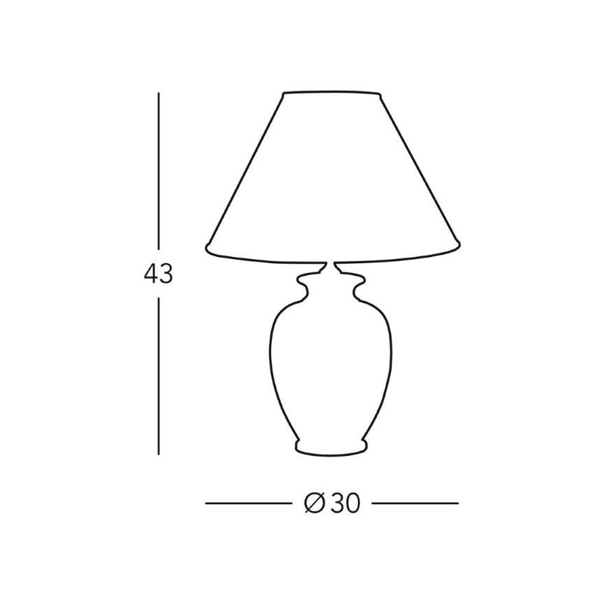 Kolarz 0014.73 - Pöytävalaisin GIARDINO 1xE27/100W/230V