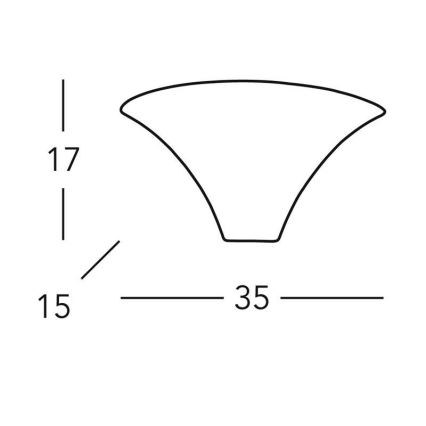Kolarz 0089.61.1 - Seinävalaisin CARDIN 1xR7s/120W/230V