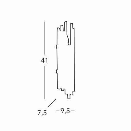Kolarz 0342.62M.5 - Seinävalaisin ONTARIO 2xE14/40W/230V 41 cm kiiltävä kromi