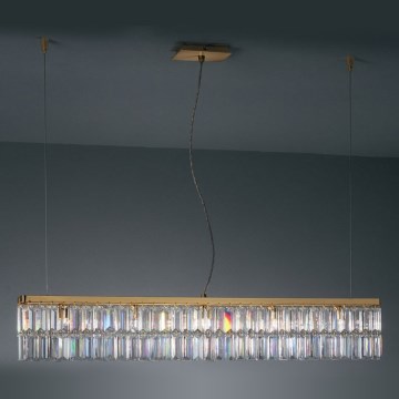 Kolarz 314.87.3 - Kristallikruunu PRISMA 7xG9/25W/230V 24K kulta, johdolla