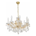 Kolarz 3149.88.3.KoT - Kristallikruunu ketjulla MARIA LOUISE 8xE14/40W/230V 24K kulta