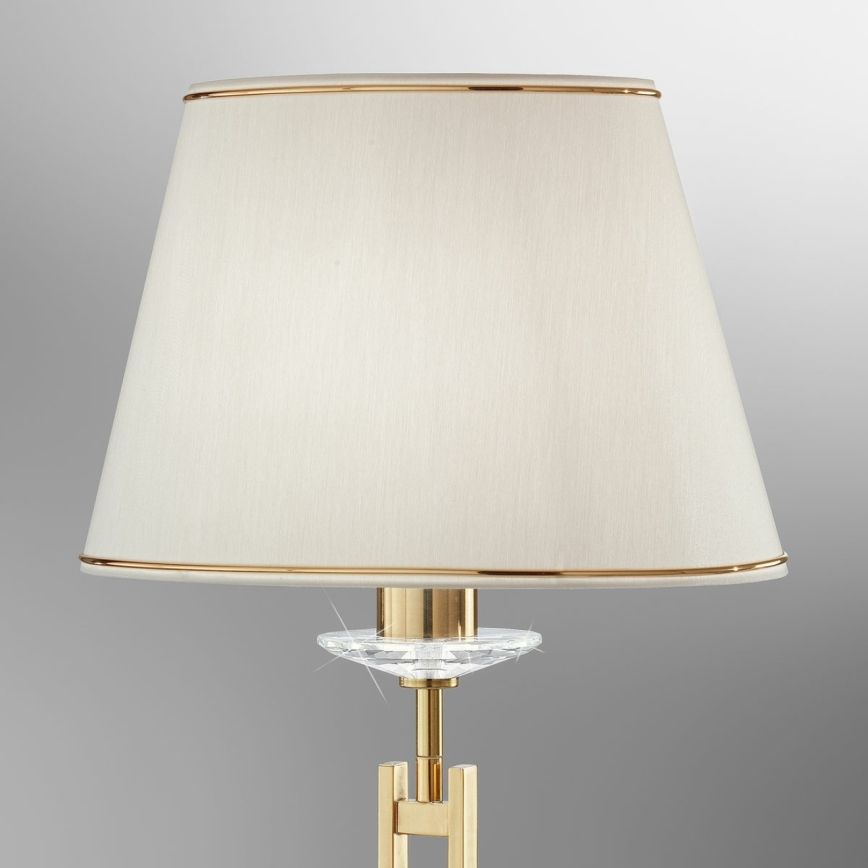 Kolarz 330.71.8C - Kristallinen pöytävalaisin IMPERIAL 1xE27/60W/230V kulta/beige