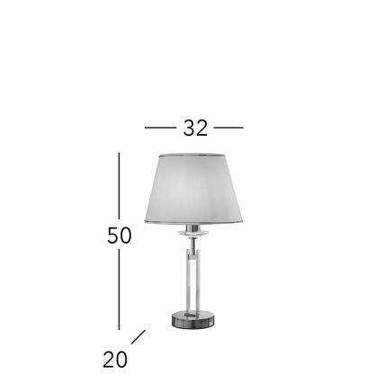 Kolarz 330.71.8C - Kristallinen pöytävalaisin IMPERIAL 1xE27/60W/230V kulta/beige