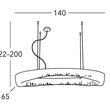 Kolarz 5324.32050 - Kattokruunu johdossa CLOUD 20xG9/40W/230V
