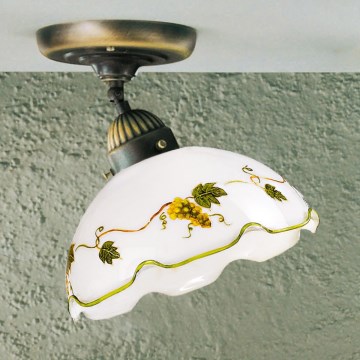 Kolarz 731.10.110 - Pintakiinnitteinen kattovalaisin NONNA 1xE27/75W/230V, halkaisija 20 cm, viininpunainen