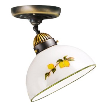 Kolarz 731.10.126 - Kiinteä kattokruunu NONNA 1xE27/75W/230V halkaisija 20 cm sitruunat