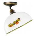 Kolarz 731.10.136 - Kiinteä kattokruunu NONNA 1xE27/75W/230V halkaisija 30 cm viinirypäleet/mansikoita