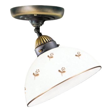 Kolarz 731.10.170 - Pintakiinnitteinen kattovalaisin NONNA 1xE27/75W/230V, halkaisija 20 cm, kukkakuosi, ruusukulta