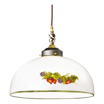 Kolarz 731.30.136 - Kattokruunu johdossa NONNA 1xE27/75W/230V halkaisija 30 cm viinirypäleet/mansikoita