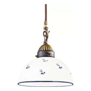 Kolarz 731.30.16 - Kattokruunu johdossa NONNA 1xE27/75W/230V halkaisija 20 cm sininen