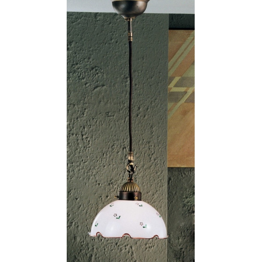 Kolarz 731.30.70 - Kattokruunu johdossa NONNA 1xE27/75W/230V punainen