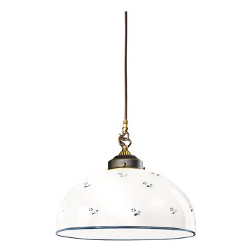 Kolarz 731.32.19 - Kattokruunu johdossa NONNA 1xE27/75W/230V halkaisija 36 cm sininen