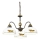 Kolarz 731.83.121 - Kattokruunu ketjussa NONNA 3xE27/75W/230V viinirypäleet/mansikoita