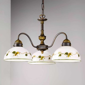 Kolarz 731.83.122 - Kattokruunu ketjussa NONNA 3xE27/75W/230V viinirypäleet