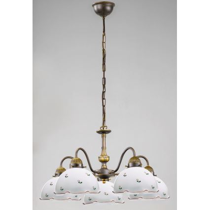 Kolarz 731.85.70 - Kattokruunu ketjussa NONNA 5xE27/75W/230V