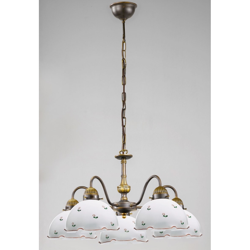 Kolarz 731.85.70 - Kattokruunu ketjussa NONNA 5xE27/75W/230V