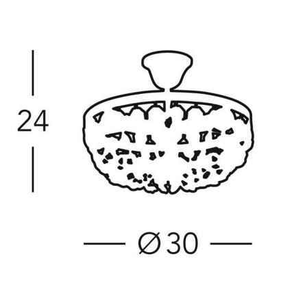 Kolarz 960.13K.3 - Kristallikattovalaisin tankoon VALERIE 3xE14/40W/230V