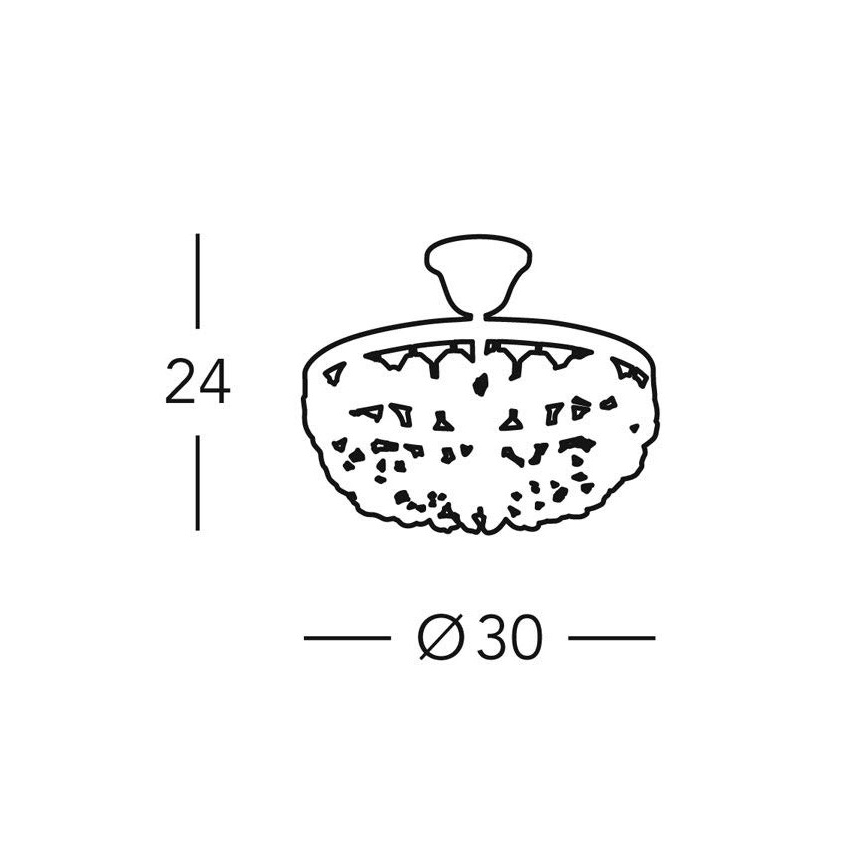 Kolarz 960.13K.3 - Kristallikattovalaisin tankoon VALERIE 3xE14/40W/230V