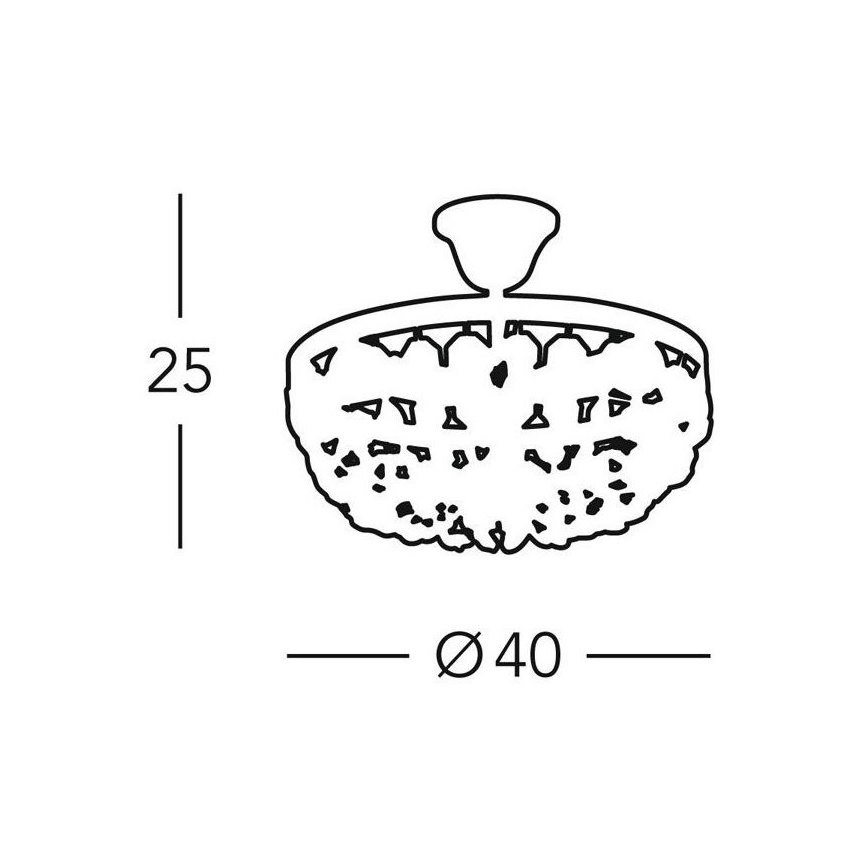 Kolarz 960.16K.5 - Kattokruunu tangossa VALERIE 6xE14/40W/230V