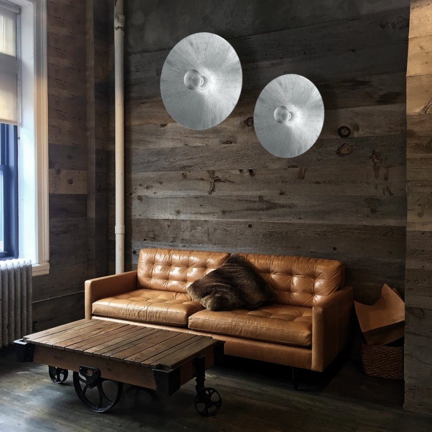 Kolarz A1306.61XL.5.SunAg - Seinävalaisin MOON 1xE27/100W/230V hopea