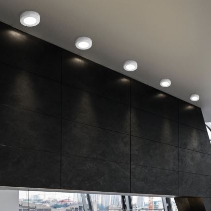 Kolarz A1344.10R.Ag - Himmennettävä LED-kattovalaisin CLICK LED-GX53/7W/230V