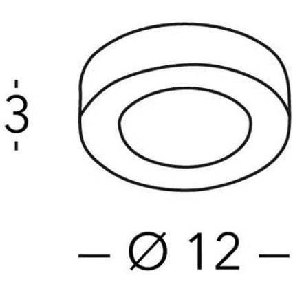 Kolarz A1344.10R.BK - Himmennettävä LED-kattovalaisin CLICK LED-GX53/7W/230V