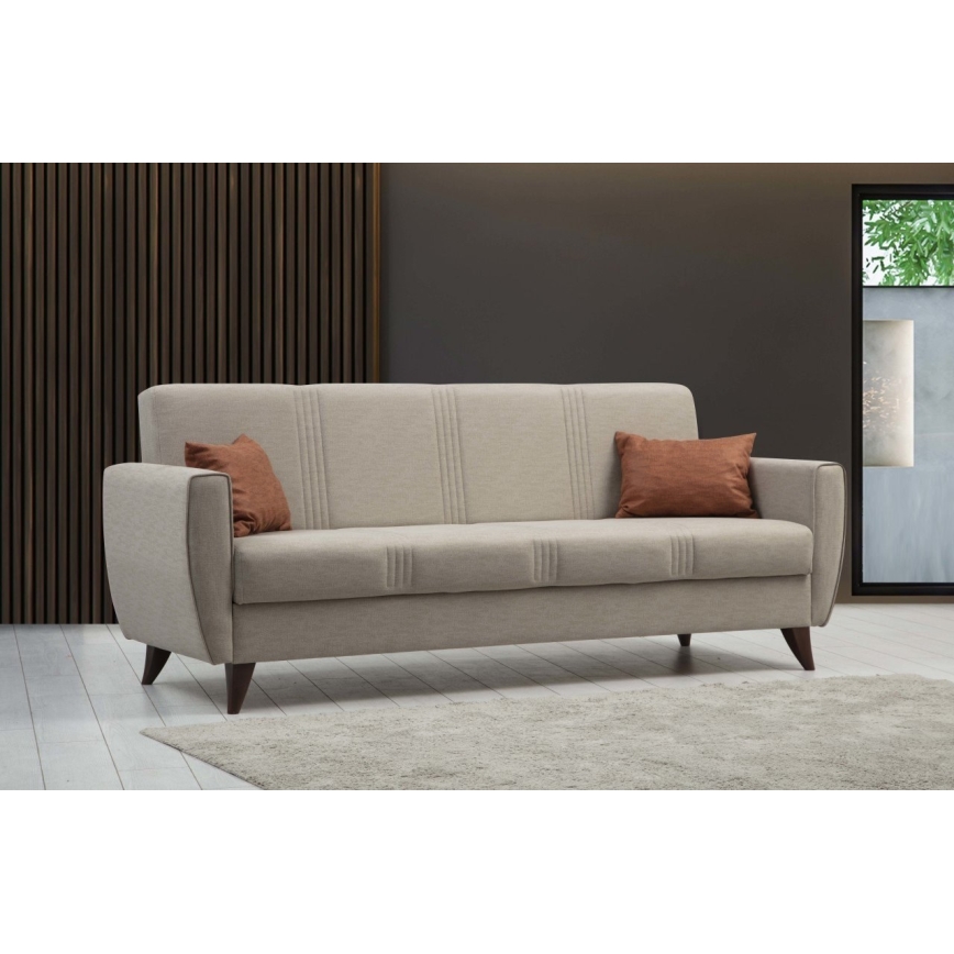 Kolmipaikkainen vuodesohva KORFU beige