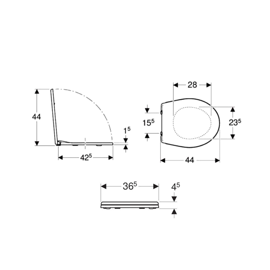 Kolo K90111000 - WC-istuinkansi Rekord, duroplasti/valkoinen