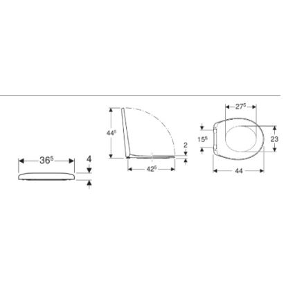 Kolo K90123000 - WC-istuimen kansi Rekord duroplast/valkoinen
