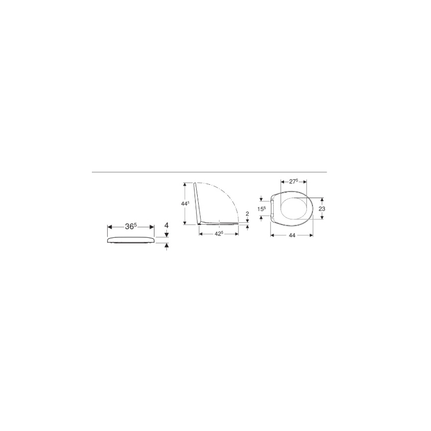 Kolo K90123000 - WC-istuimen kansi Rekord duroplast/valkoinen