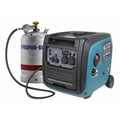 Könner & Söhnen 5106 - Kaasun ja bensiinin invertteri sähkögeneraattori KS 4000iEG S 4000W