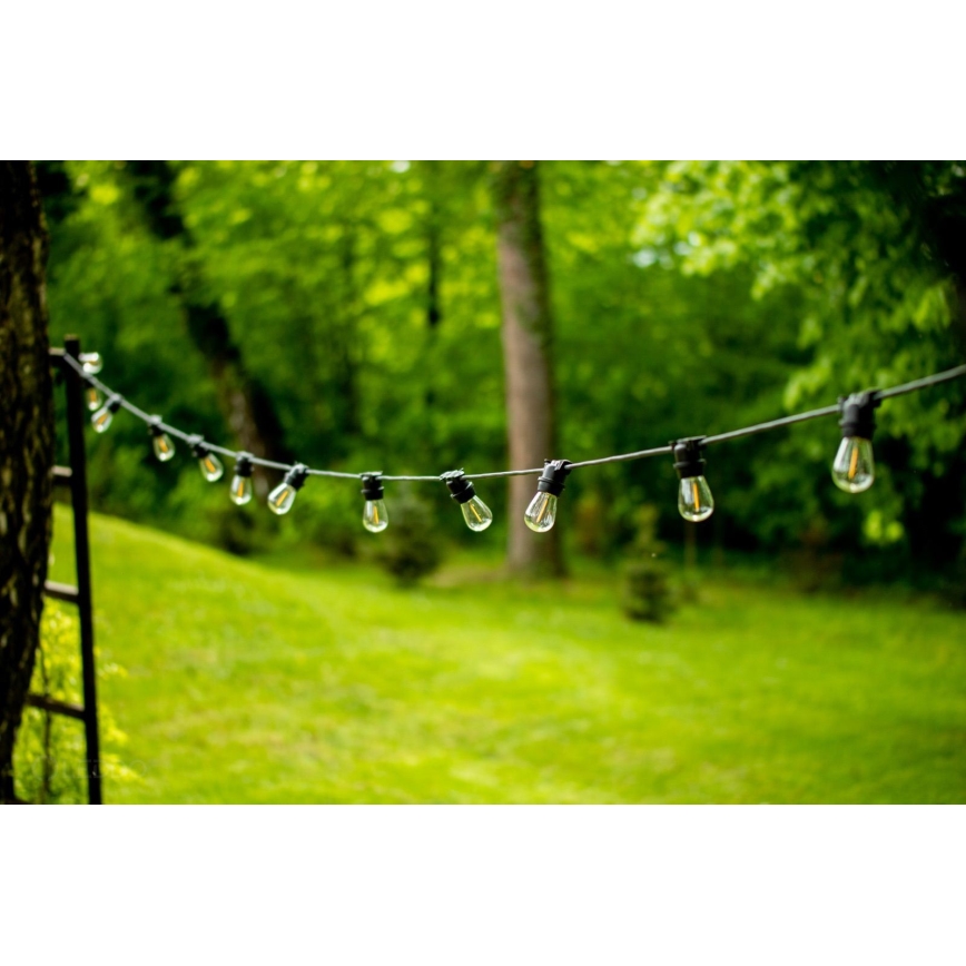 Koristeellinen ketju ulkokäyttöön MIMOSA 20xE27/1,3W/230V IP44 10m